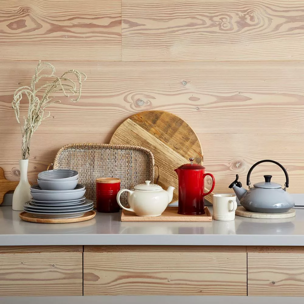 Le Creuset Stoneware Medium Storage Jar with Wooden Lid